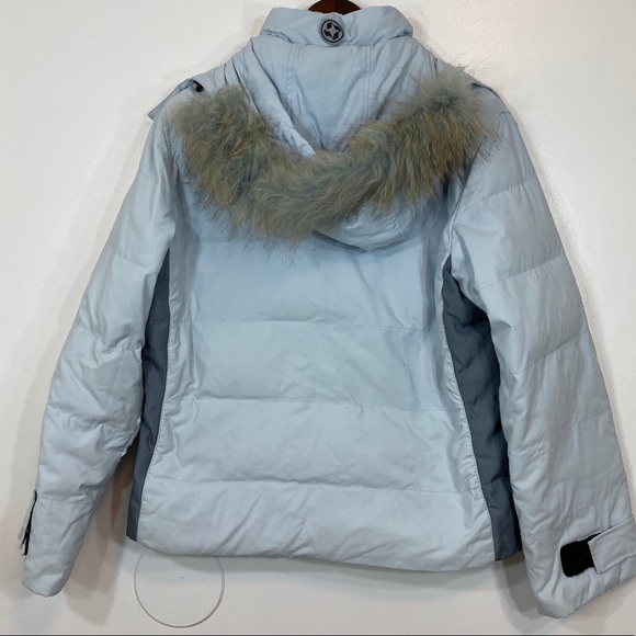 Colmar Sky Blue Hooded Ski Jacket - Picture 2 of 8